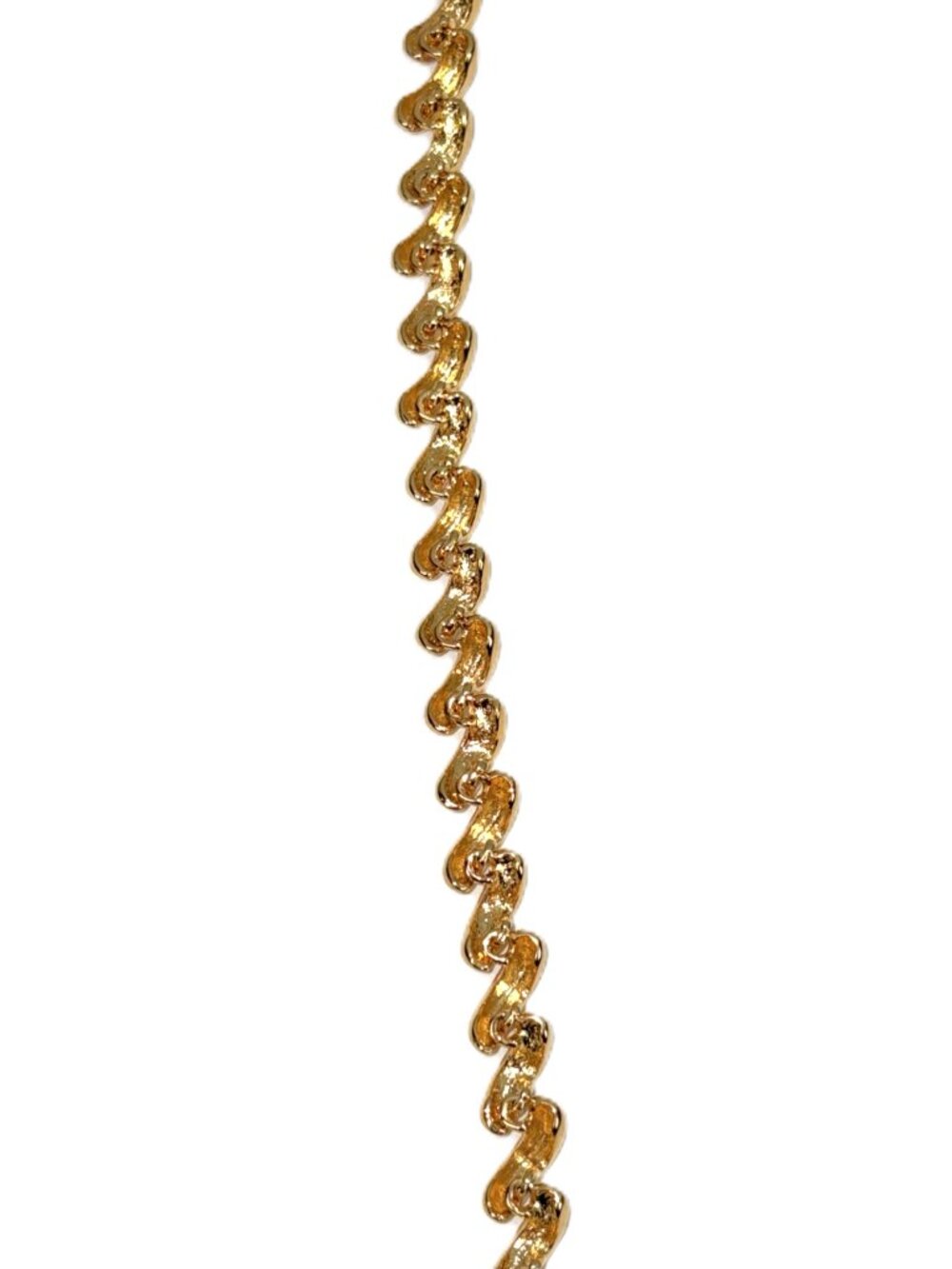 Joan Rivers Gold Tone Twisted Rope Rhinestone Hinged Bangle Bracelet - Picture 7 of 8
